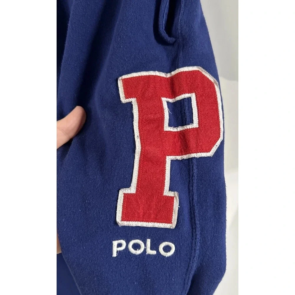 Polo Ralph Lauren Mens Sz Small Blue  Joggers Sweatpants P Logo Blue Red